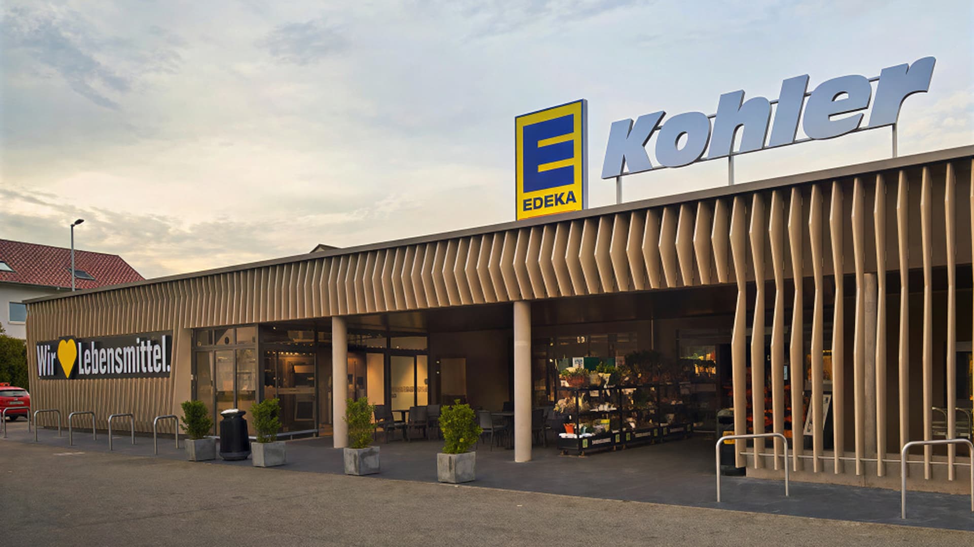 Exterior of the Edeka Kohler store in Ettenheim