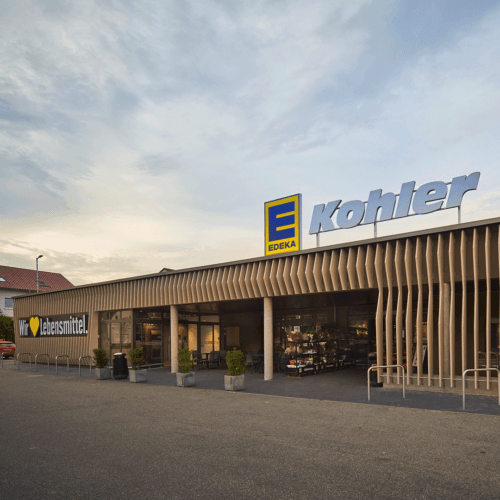 Edeka-Kohler-Markt in Ettenheim von außen